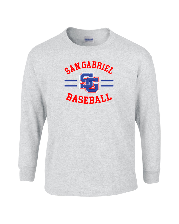 San Gabriel HS Baseball Curve - Mens Basic Cotton Long Sleeve