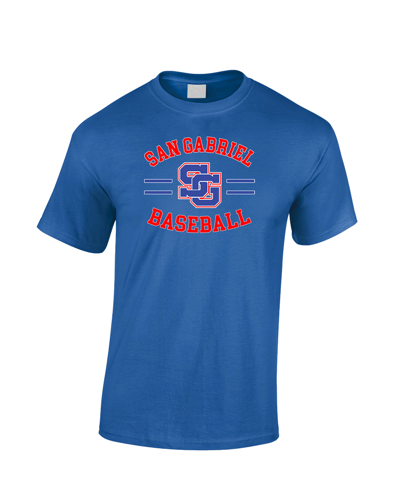 San Gabriel HS Baseball Curve - Cotton T-Shirt