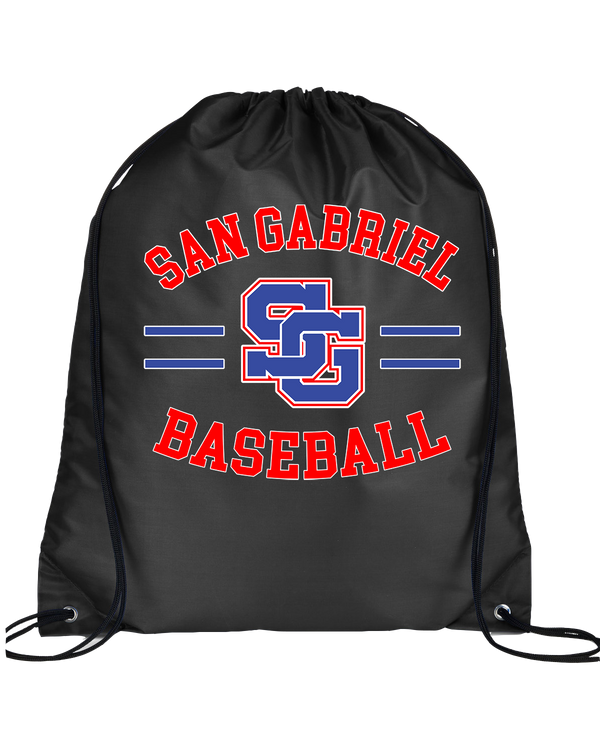 San Gabriel HS Baseball Curve - Drawstring Bag