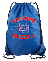 San Gabriel HS Baseball Curve - Drawstring Bag