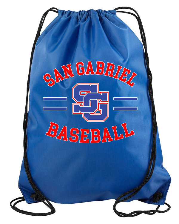 San Gabriel HS Baseball Curve - Drawstring Bag