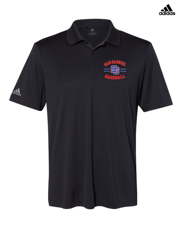 San Gabriel HS Baseball Curve - Adidas Men's Performance Polo
