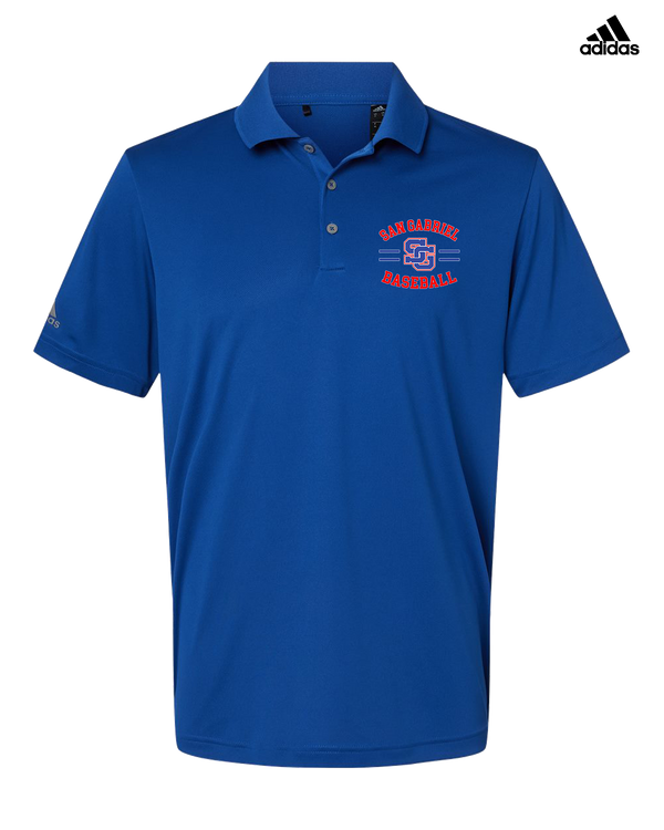 San Gabriel HS Baseball Curve - Adidas Men's Performance Polo