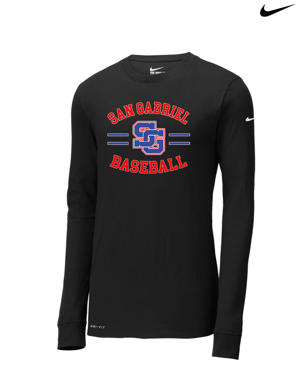 San Gabriel HS Baseball Curve - Nike Dri-Fit Poly Long Sleeve