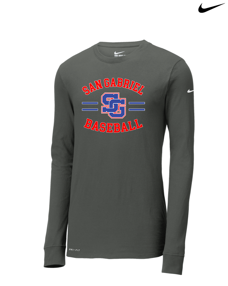 San Gabriel HS Baseball Curve - Nike Dri-Fit Poly Long Sleeve