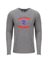 San Gabriel HS Baseball Curve - Tri Blend Long Sleeve