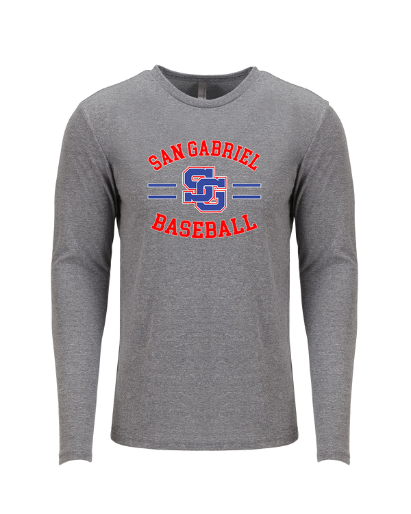 San Gabriel HS Baseball Curve - Tri Blend Long Sleeve