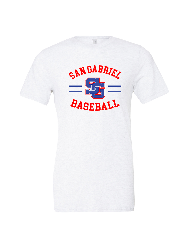 San Gabriel HS Baseball Curve - Mens Tri Blend Shirt
