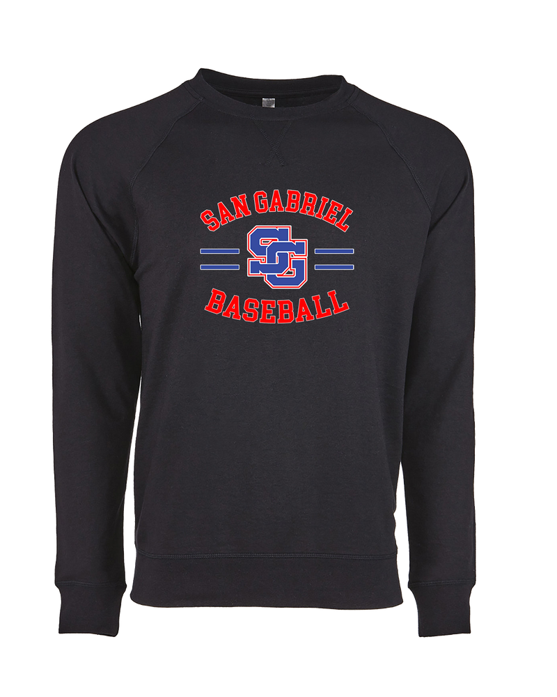 San Gabriel HS Baseball Curve - Crewneck Sweatshirt