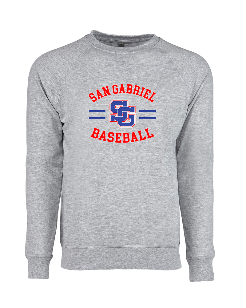 San Gabriel HS Baseball Curve - Crewneck Sweatshirt