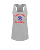 San Gabriel HS Baseball Curve - Womens Tank Top