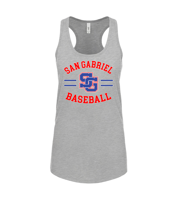 San Gabriel HS Baseball Curve - Womens Tank Top