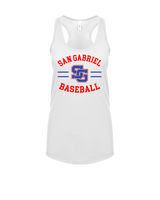 San Gabriel HS Baseball Curve - Womens Tank Top