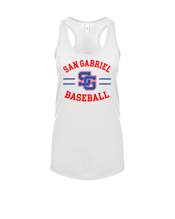 San Gabriel HS Baseball Curve - Womens Tank Top