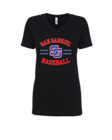 San Gabriel HS Baseball Curve - Womens V-Neck