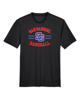 San Gabriel HS Baseball Curve - Youth Performance T-Shirt