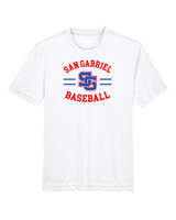 San Gabriel HS Baseball Curve - Youth Performance T-Shirt