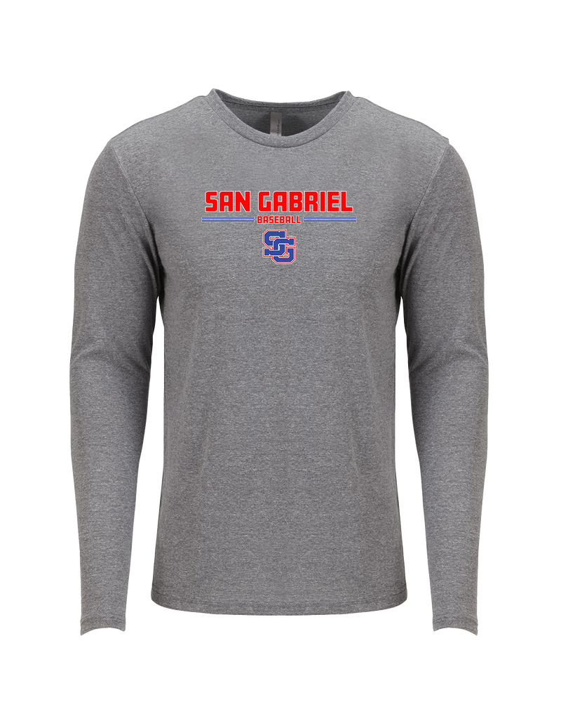 San Gabriel HS Baseball Keen - Tri Blend Long Sleeve