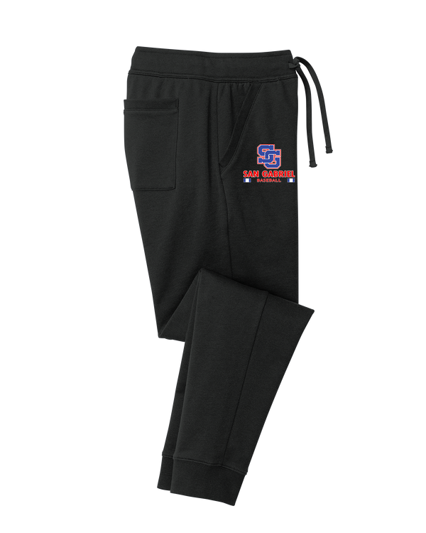 San Gabriel HS Baseball Stacked - Cotton Joggers