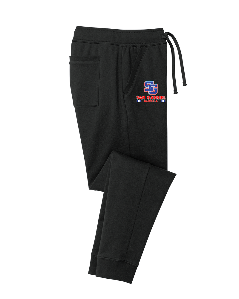 San Gabriel HS Baseball Stacked - Cotton Joggers