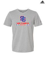 San Gabriel HS Baseball Stacked - Adidas Men's Performance Shirt