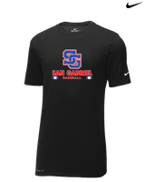 San Gabriel HS Baseball Stacked - Nike Cotton Poly Dri-Fit