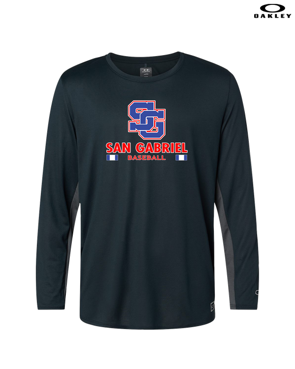 San Gabriel HS Baseball Stacked - Oakley Hydrolix Long Sleeve