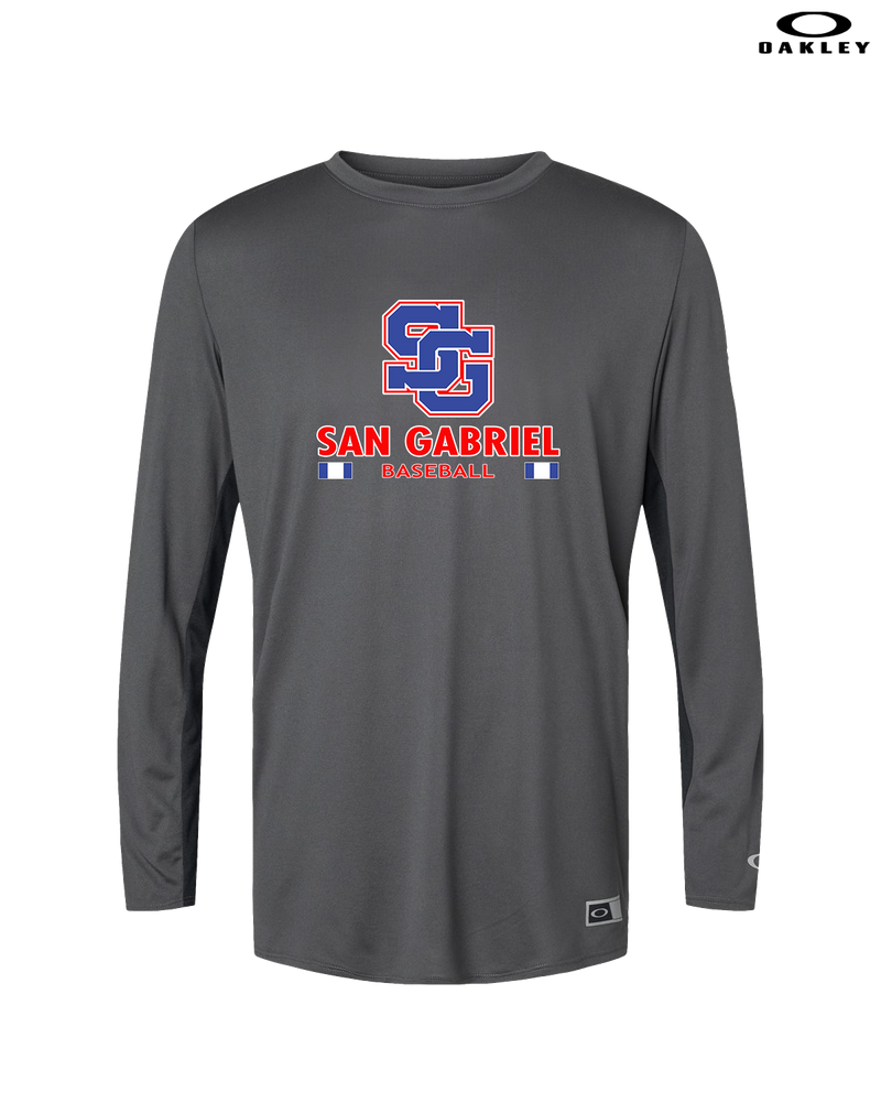 San Gabriel HS Baseball Stacked - Oakley Hydrolix Long Sleeve