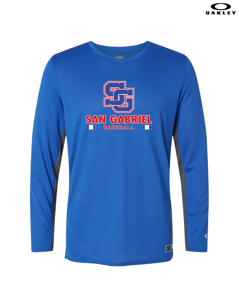 San Gabriel HS Baseball Stacked - Oakley Hydrolix Long Sleeve
