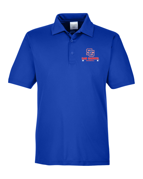 San Gabriel HS Baseball Stacked - Men's Polo