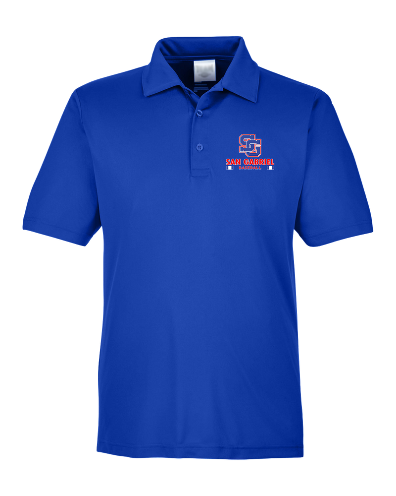 San Gabriel HS Baseball Stacked - Men's Polo
