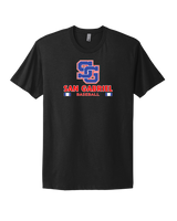 San Gabriel HS Baseball Stacked - Select Cotton T-Shirt