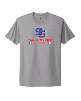 San Gabriel HS Baseball Stacked - Select Cotton T-Shirt