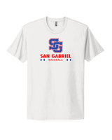 San Gabriel HS Baseball Stacked - Select Cotton T-Shirt