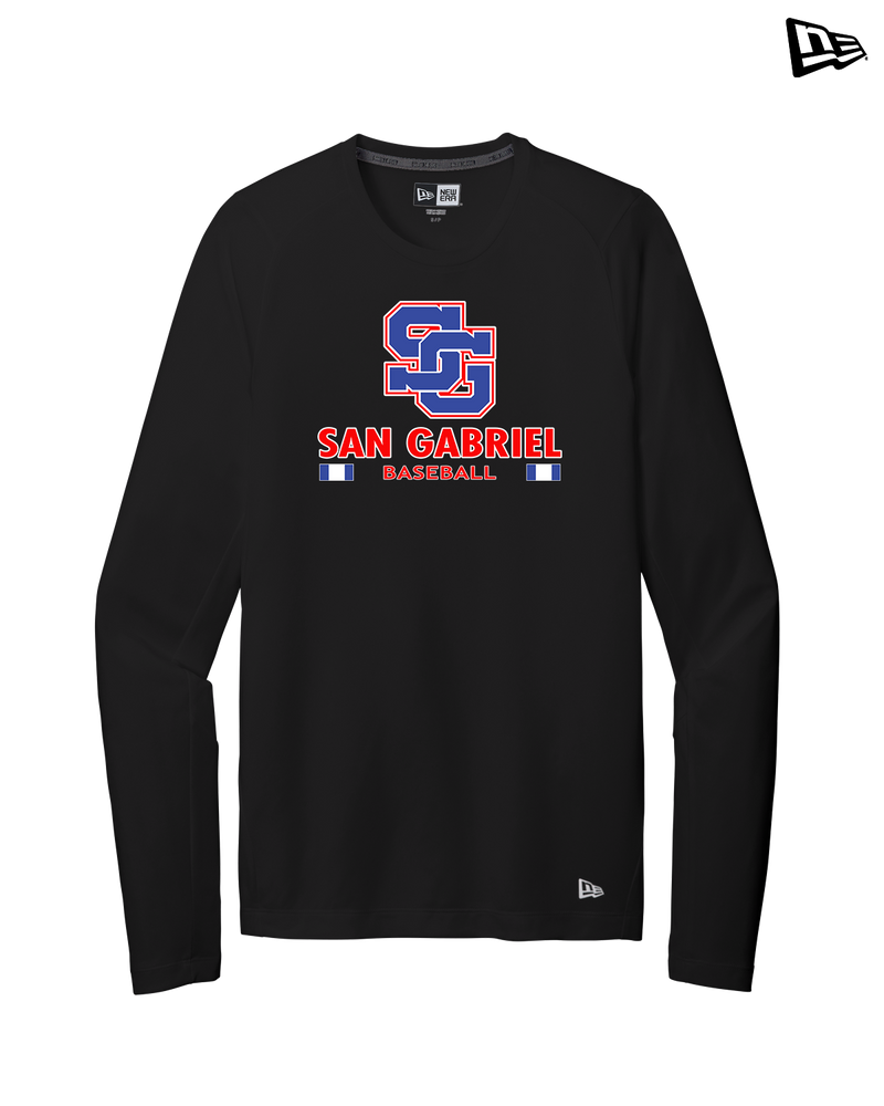 San Gabriel HS Baseball Stacked - New Era Long Sleeve Crew