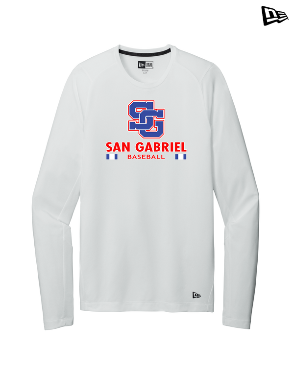 San Gabriel HS Baseball Stacked - New Era Long Sleeve Crew
