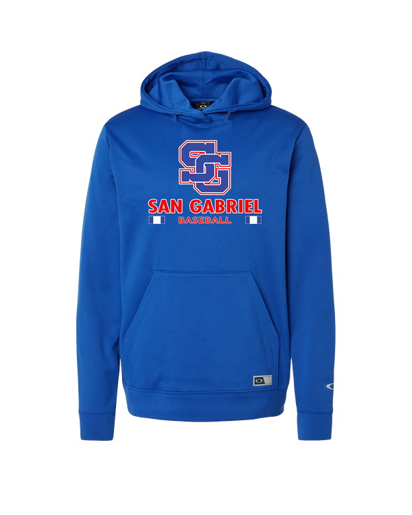 San Gabriel HS Baseball Stacked - Oakley Hydrolix Hooded Sweatshirt