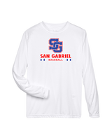 San Gabriel HS Baseball Stacked - Performance Long Sleeve