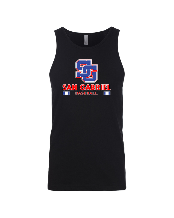 San Gabriel HS Baseball Stacked - Mens Tank Top