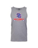San Gabriel HS Baseball Stacked - Mens Tank Top