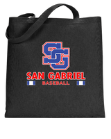 San Gabriel HS Baseball Stacked - Tote Bag
