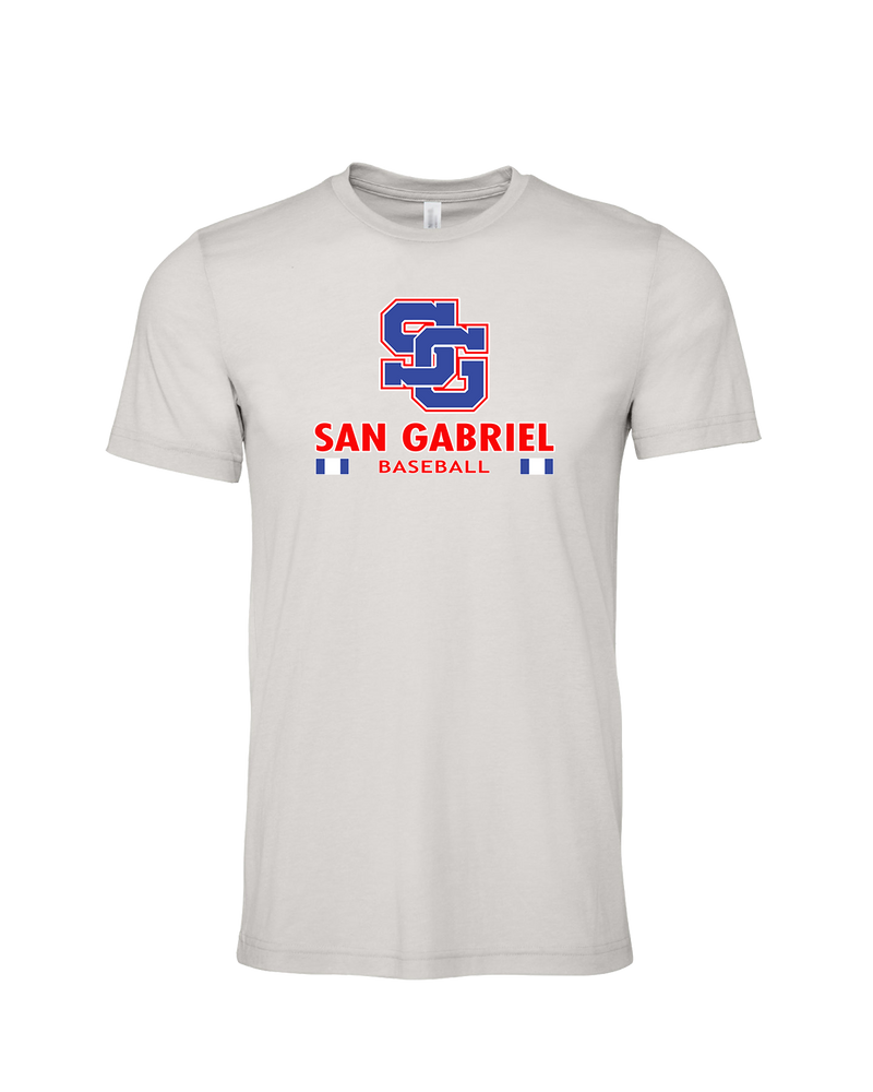 San Gabriel HS Baseball Stacked - Mens Tri Blend Shirt
