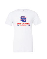 San Gabriel HS Baseball Stacked - Mens Tri Blend Shirt
