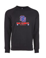 San Gabriel HS Baseball Stacked - Crewneck Sweatshirt