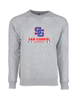 San Gabriel HS Baseball Stacked - Crewneck Sweatshirt