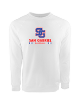 San Gabriel HS Baseball Stacked - Crewneck Sweatshirt