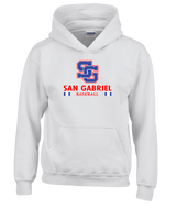 San Gabriel HS Baseball Stacked - Cotton Hoodie