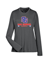 San Gabriel HS Baseball Stacked - Womens Performance Long Sleeve