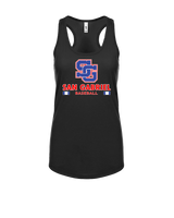 San Gabriel HS Baseball Stacked - Womens Tank Top
