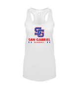San Gabriel HS Baseball Stacked - Womens Tank Top